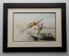 13"X17" AIRCRAFT PRINT FRAMED - EAGLES HIGH  BY ROBERT TAYLOR
