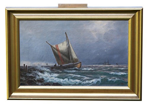 Oil painting canvas signed - painting, on