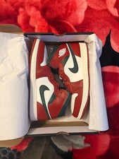 Air Jordan 1 Mid Sail/Pure Platinum/Redstone/Midnight Green 9.5 men