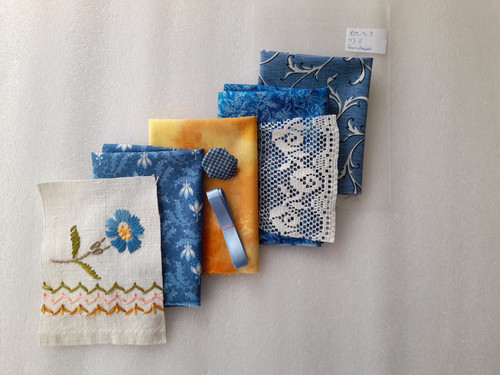 Vintage embroidered linen - embroidered, &