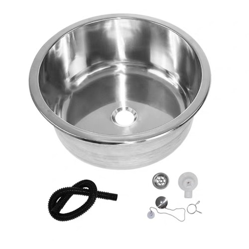 Stainless steels round sink - stainless,