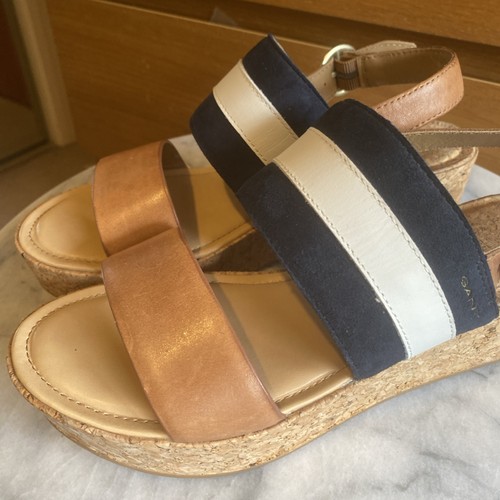Gant ladies cork wedge sandals - gant,