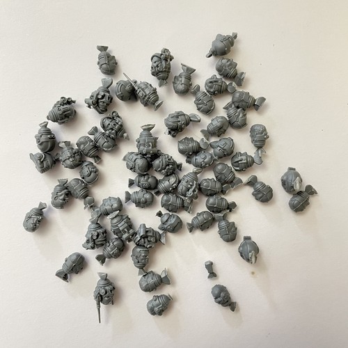 55x space marine - marine, heads