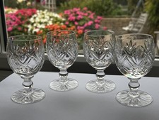 Set Of 4 Lead Crystal Cut