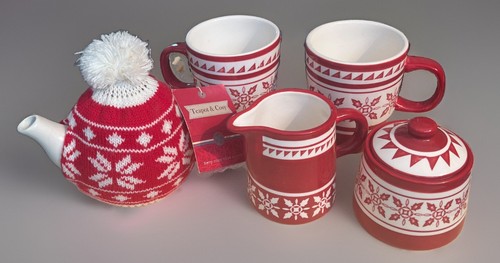 Set christmas mugs - of,