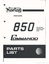 Norton Parts Manual Book 1972