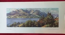 LOCH AWE ARGYLL ORIG BR ScR REGION RAILWAY CARRIAGE PRINT 1956 McINTOSH PATRICK