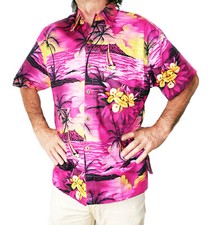 LOUD Hawaiian shirt, pink with