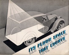 Singer 9HP 5/7cwt Van 1938-39 UK Market Foldout Sales Brochure