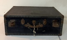 Vintage Travel Trunk Chest Large Steamer Box Excellent Storage Coffee Table 