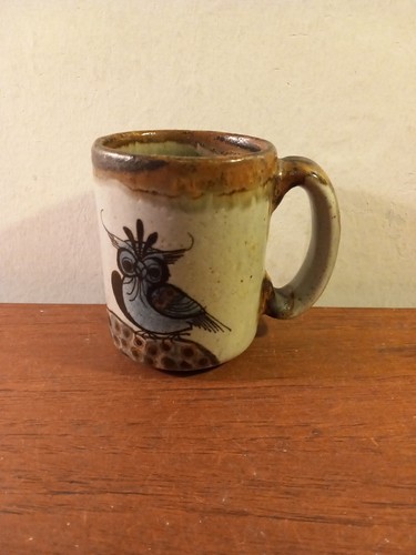 Vintage mexican pottery mug - mexican,