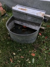 Galvanised Small Bowl,water Trough With Service Box For Livestock