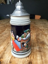 Thewalt beer stein with pewter