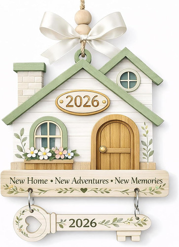 New home ornament 2026 - home,