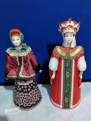 Two russian style folk art - russian,