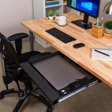 Penn Elcom Under Desk Laptop Drawer, Lockable, for 450mm/17 Inch Laptops -