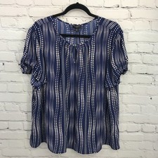 Talbots Top Womens 2X Blue