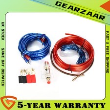 Car Audio Wiring Kit 1500W Cable Subwoofer UK AMP RCA for Edge Vibe Car Audio