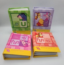 winnie the pooh disney Set Of 4 Photo Albums In Box 6”x4”  Piglet Eor Tigger