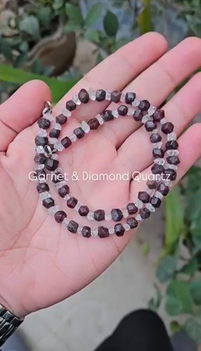Natural garnet herkimer - garnet, &