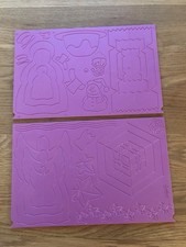 Christmas A4 double sided embossing scoring craft boards x2 Crafter's Companion
