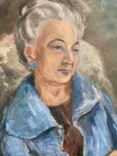 Vintage Oil Painting Lady