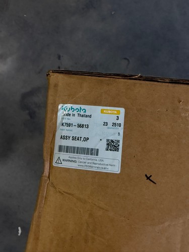 Kubota k7591 56813 - gray, seat
