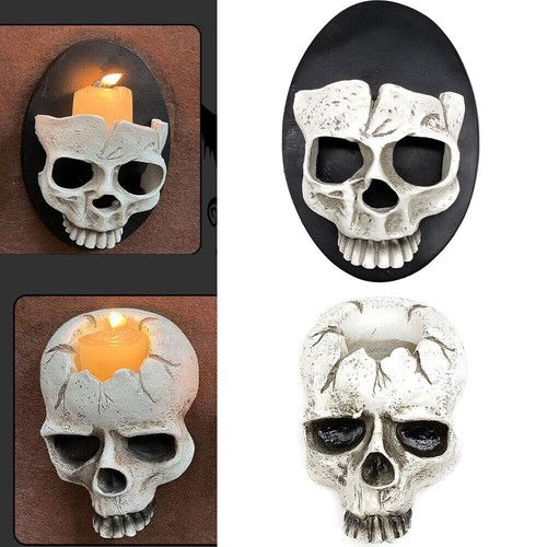 Gothic skull hanging candle - gothic,