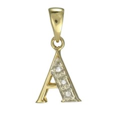 9ct Gold & Diamond Alphabet
