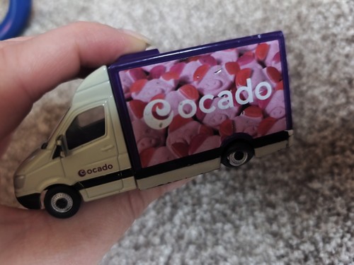 Ocado die cast model vans - die-cast, plum
