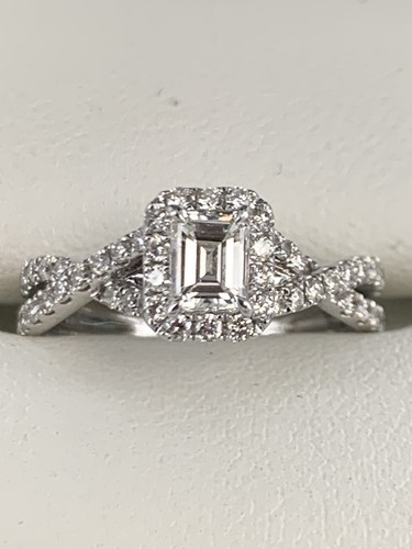 14ct white gold diamond - white,