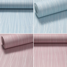 1-6pcs Blush Striped Wallpaper