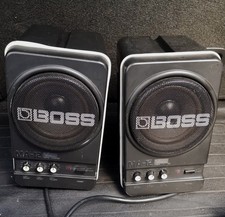 Two Roland Boss MA-12 Vocal Micro Monitor Powered Speakers