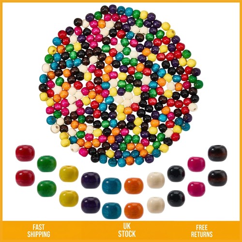 Vibrant round wooden beads - vibrant,