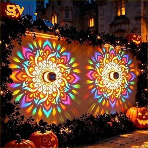 Solar powered sunflower - powered, wall