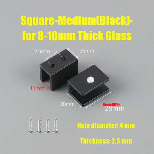 Aluminum alloy glass clamps - aluminum,