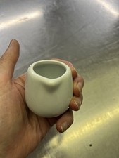 White Ceramic Mini Milk Jug 1.5oz Pack of 12    