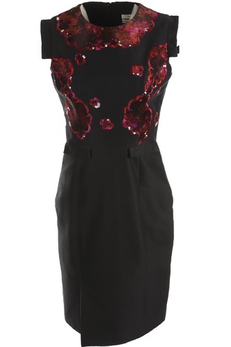Erdem black cotton midi - black, dress
