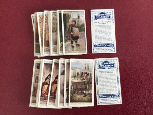 Players cigarette cards - cigarette, cards-cries