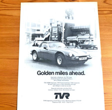 TVR 3000M TAIMAR 1970s - FRAMEABLE COLLECTIBLE ORIGINAL CLASSIC CAR ADVERT