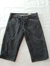 Men's 3/4 Length Shorts Primark W36 Button Fly Black Wash 21582