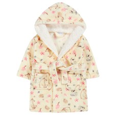 Babies / Childrens / Kids / Girls Fleece Hooded Dressing Gown - Woodland Design