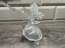 VINTAGE DOVE LOVE BIRD CRYSTAL