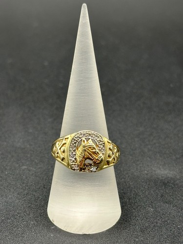 Mens 9ct yellow gold diamond - mens,