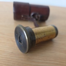 Antique Victorian  Military Telescope lens.