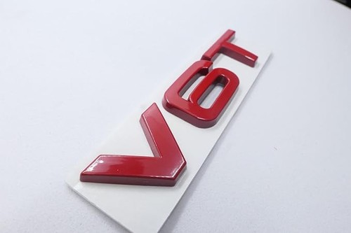 V6t red badge logo wing - red, fender