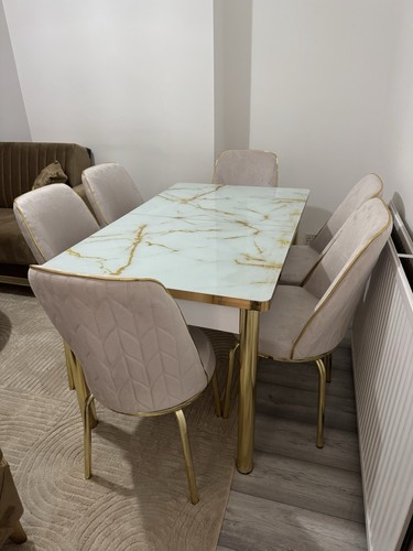 Dining table plush velvet - dining,