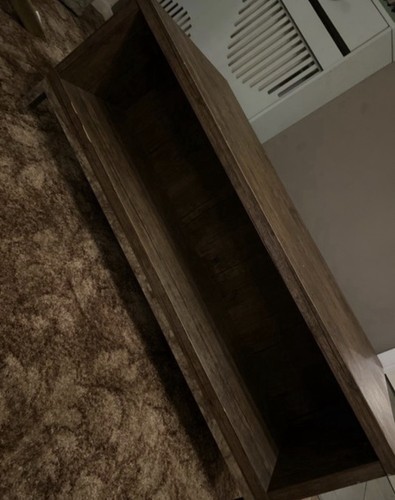 Dark walnut oak low - media, unit