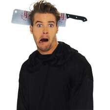 Butcher Knife in the head | Halloween Costume Accessory