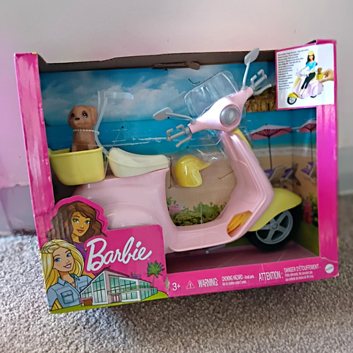 Barbie pink scooter - scooter, vehicle